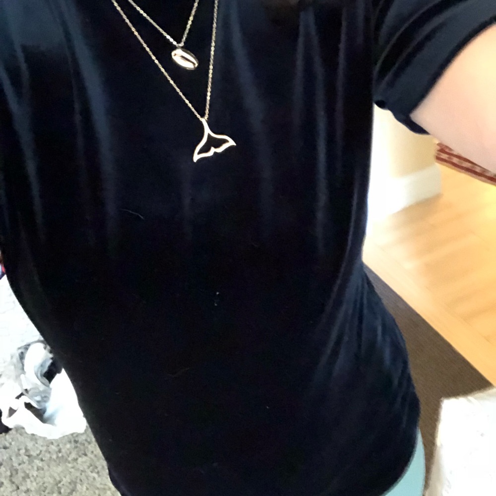 Velvet black turtleneck